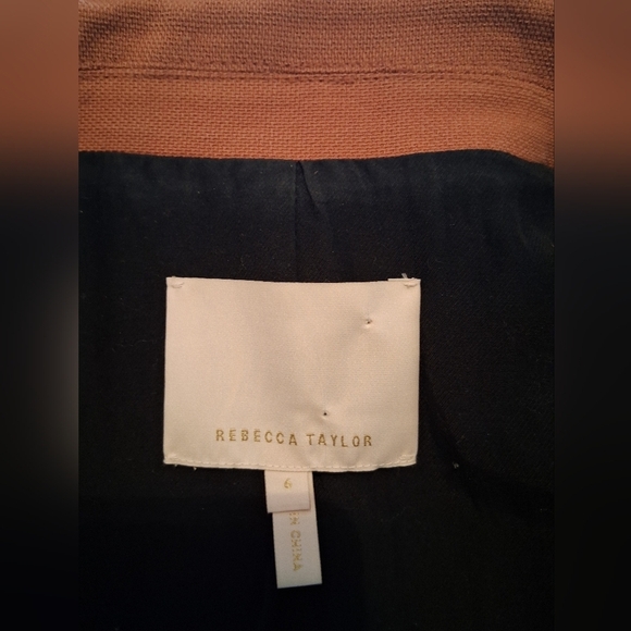 Rebecca Taylor Plaid Double-Breasted Jacket Size 6 / P2P 19 - Picture 12 of 14